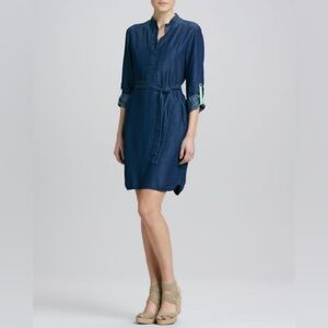 Elie Tahari Maura Chambray Shirtdress, Size 2